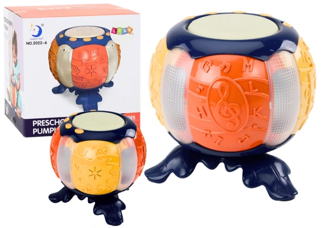 Interactive Educational Musical Pumpkin with Lights and Sounds