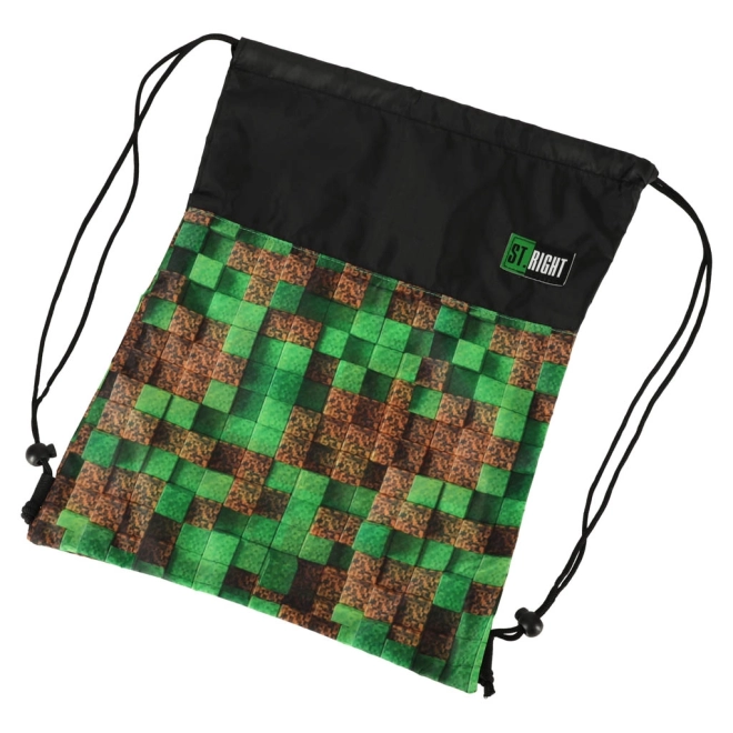 St. Right Pixel Cubes Gym Shoe Bag