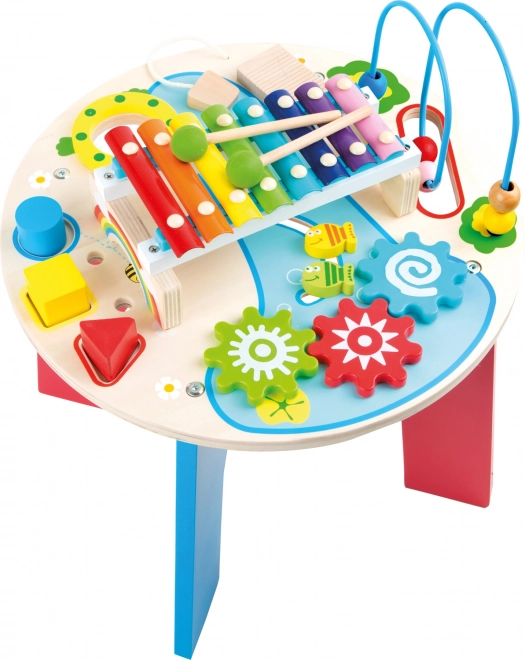 Small Foot Wooden Musical Activity Table 2-in-1