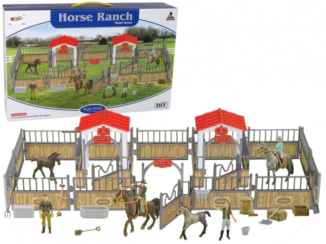 DIY Farm Set with Horses and Riders