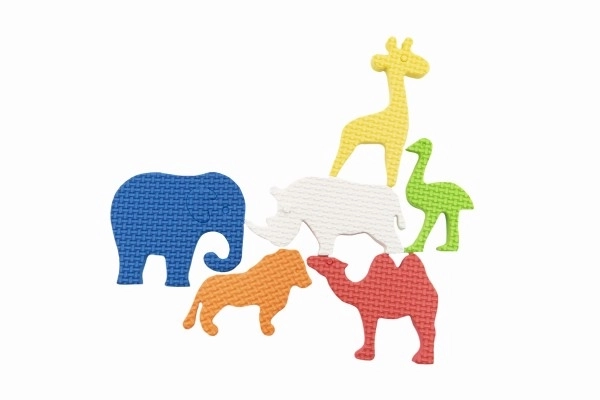 Zoo Safari Foam Stickers for Bath Time - 6 Pieces