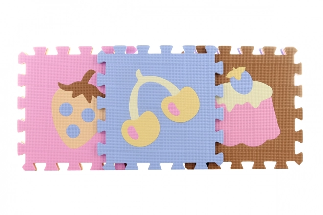 Foam Puzzle with Food Motifs