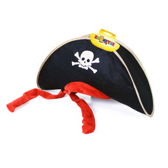 Pirate Captain Hat with Ribbon for Adults