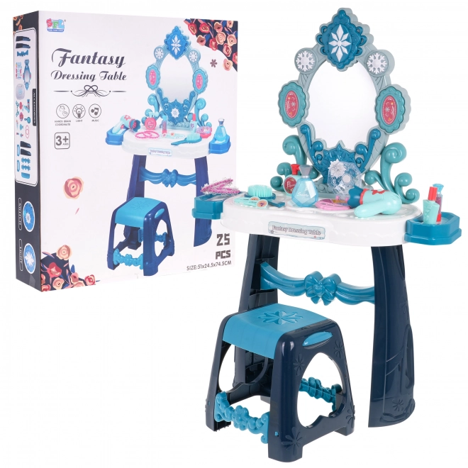 Interactive Princess Vanity for Kids with Shining Stars and Accessories