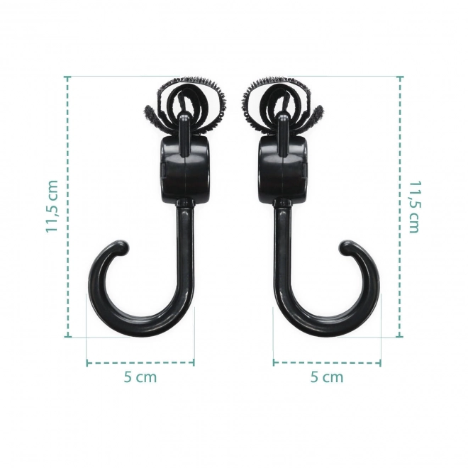 Double Stroller Hooks Set