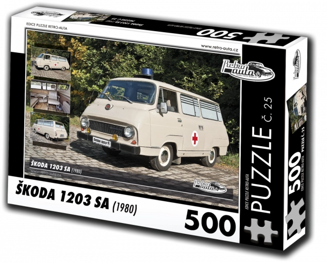 Retro Cars Puzzle Škoda 1203