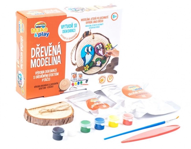 Wooden Dough Set - Birds