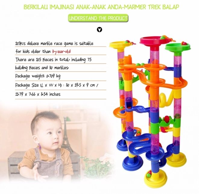 Marble Run Slide Set