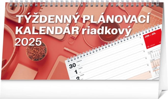 Desk Calendar with Lined Planner 2025