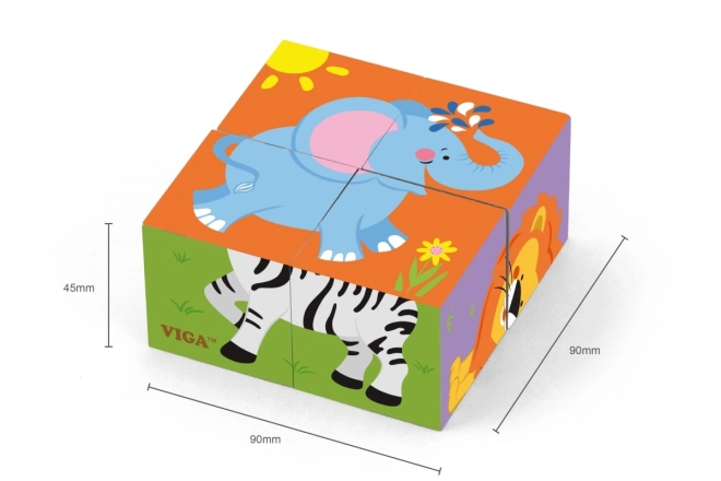 Wooden Animal Blocks Set