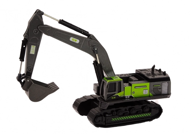 Metal Excavator with Green and Black Details