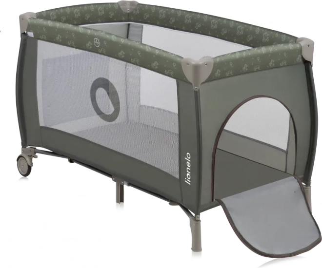 Travel Cot Lionelo Sven Plus Beige Olive