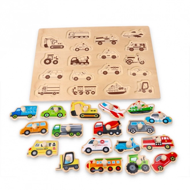 Large Wooden Puzzle Transport