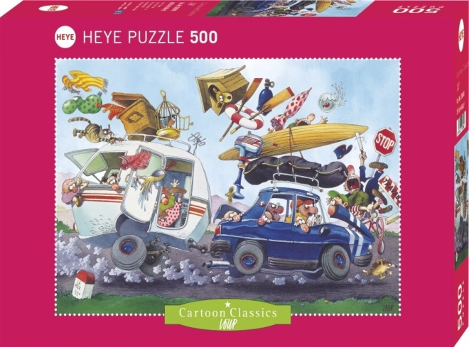 Heye Puzzle Cartoon Classics: Vacation Departure 500 Pieces