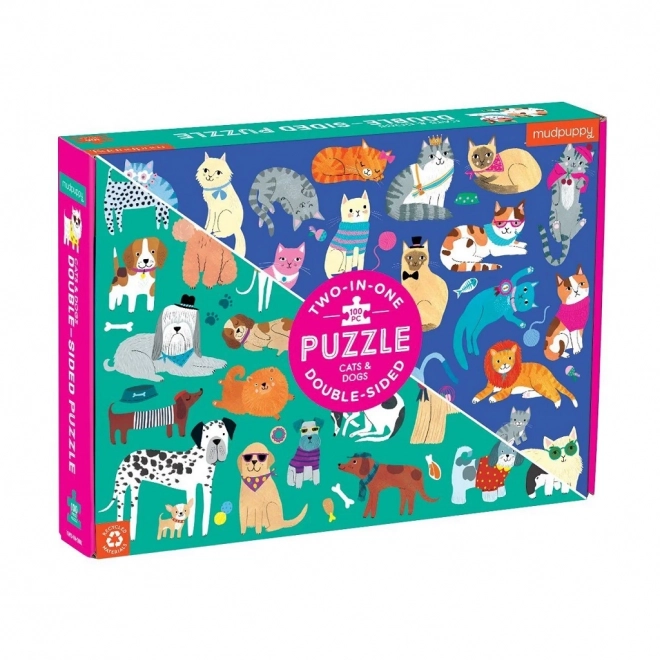 Mudpuppy Double-Sided Puzzle Dogs and Cats