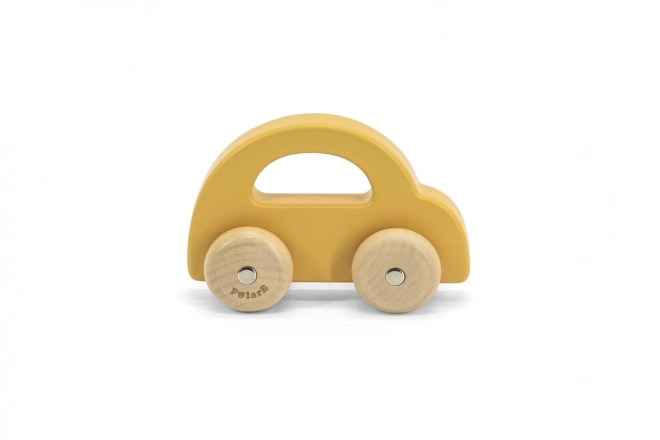 Wooden Toy Car Yellow