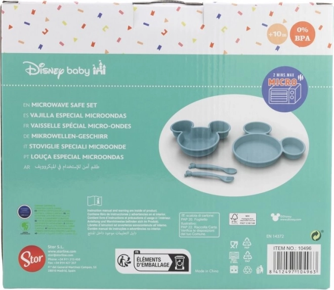 Children's Meal Set 4-in-1 Mickey Mouse