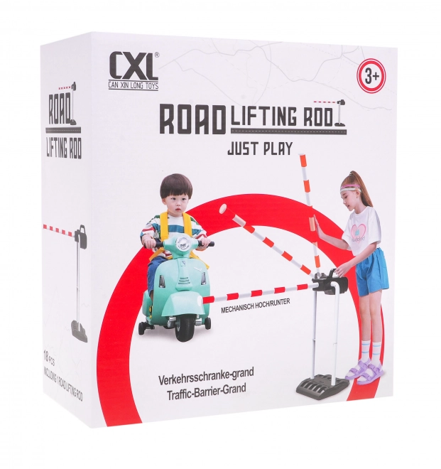 Children's Traffic Barrier with Moving Parts and Road Safety Learning