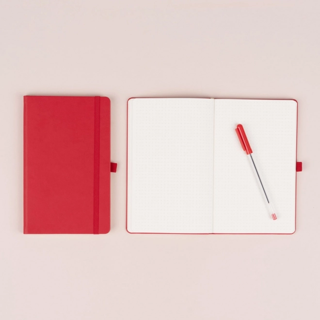 Notique Dotted Red Notebook 13x21cm