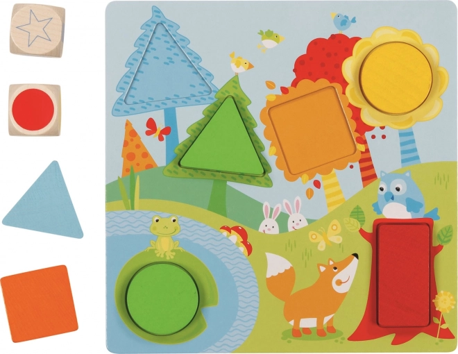Goki shape sorting block game