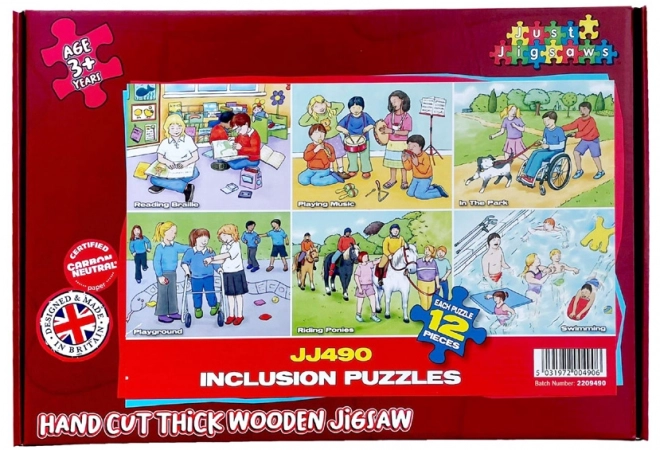 Just Jigsaws Inclusive Wooden Puzzle Set