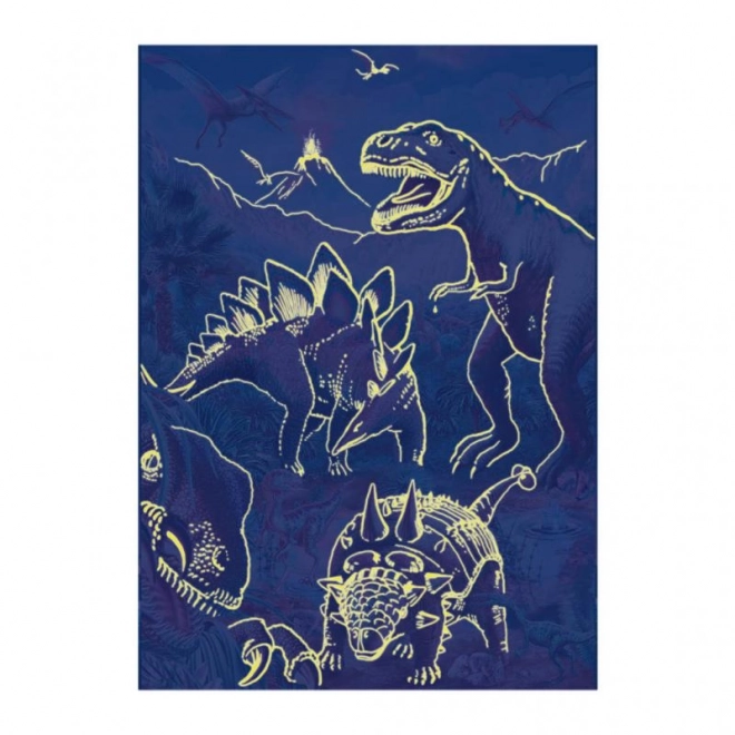 Glow in the Dark Dinosaur World XL Puzzle 100 Pieces