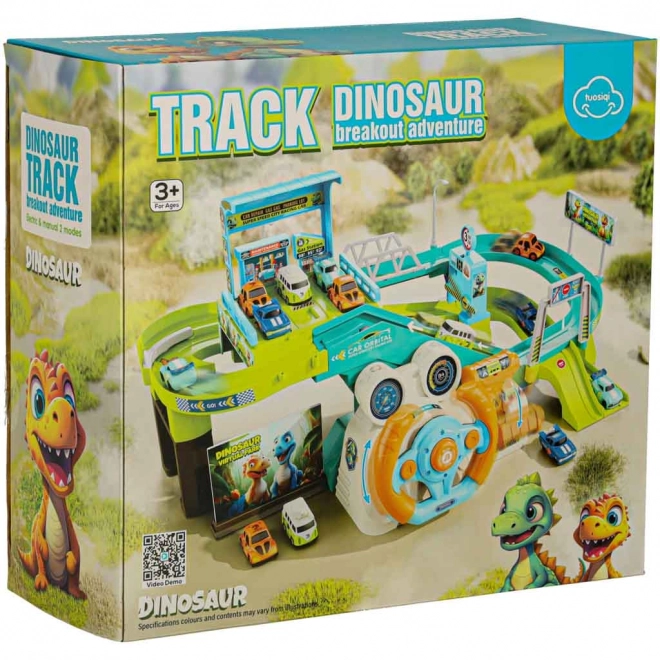 Interactive Race Track with Steering Wheel