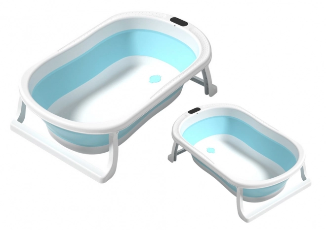 Collapsible Baby Bath Tub with Non-Slip Legs Blue