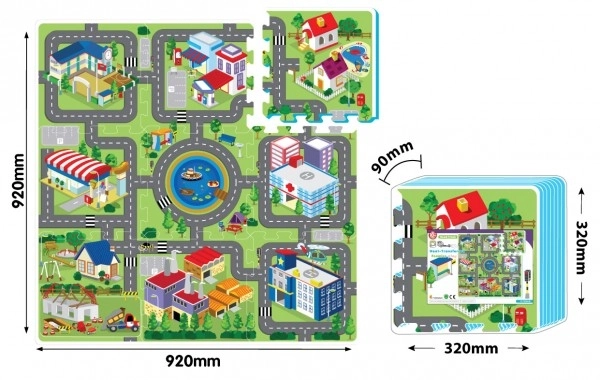 Soft Foam Blocks - City Puzzle 9 pcs