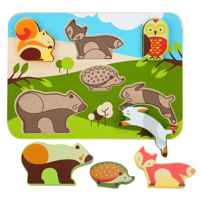 Woodland Animals Wooden Puzzle