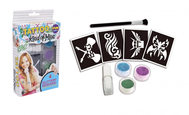 Glitter Tattoo Set for Girls