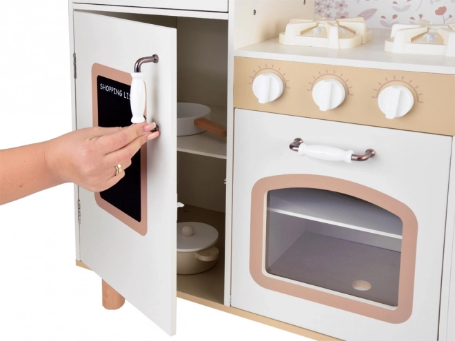 Beautiful Large Wooden Children's Kitchen Oven Washer with Refrigerator ZA5271