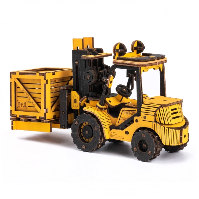 Wooden 3D Puzzle Forklift by RoboTime