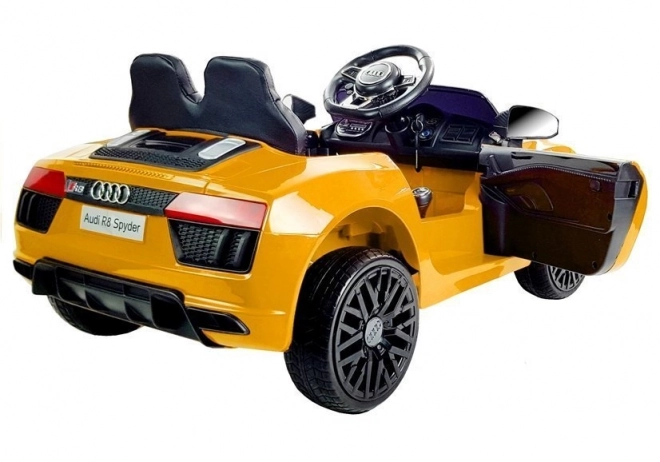 Electric Yellow Audi R8 Spyder for Kids