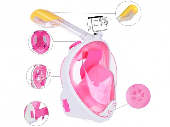 Full mask with snorkel for diving and snorkeling S/M SP0762 RO