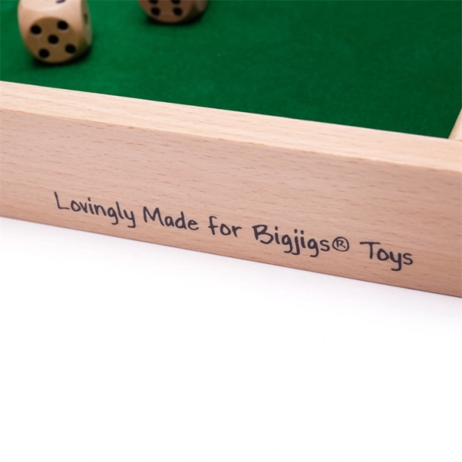 Wooden Shut the Box Game by Bigjigs Toys