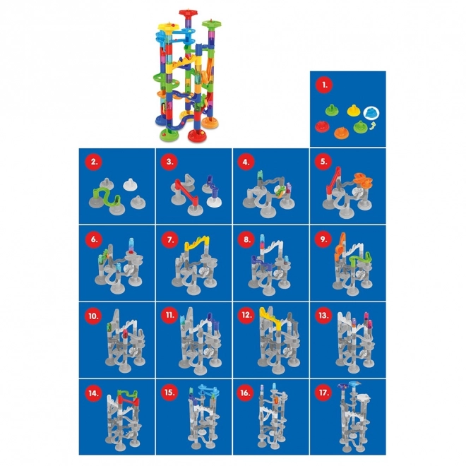 Marble Run Set with 78 Pieces