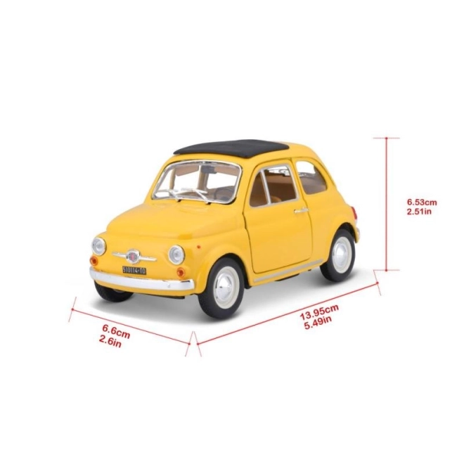 Fiat 500 F 1965 Model Car by Bburago