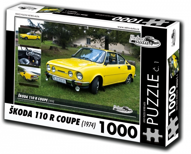 Retro Cars Puzzle ŠKODA 110 R Coupe 1000 Pieces