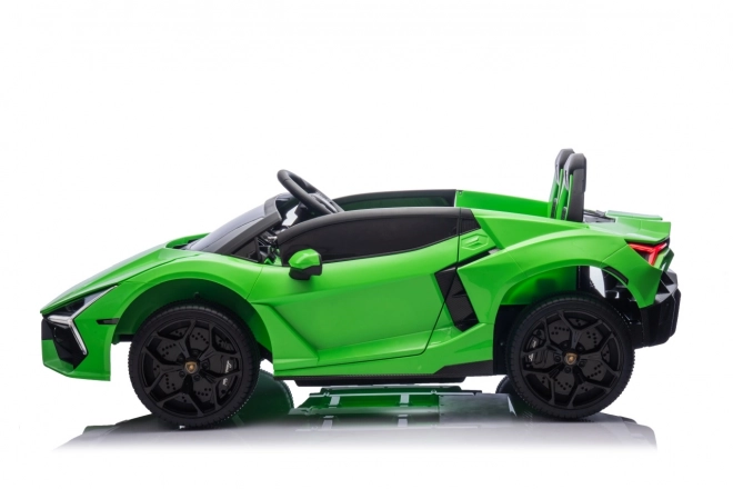 Elektrické auto lamborghini revuelto zelené