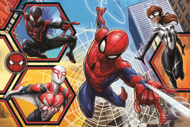 Double-Sided Spiderman Puzzle and Activity Set