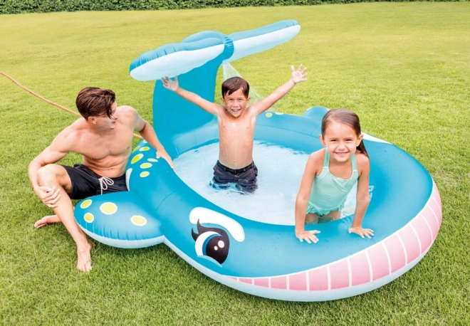 Children's Whale Pool with Sprayer