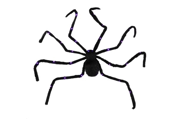 Giant Plush Spider with LED Eyes