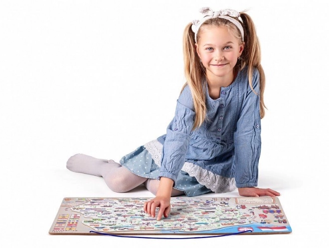 Magnetic Map of Poland for Kids