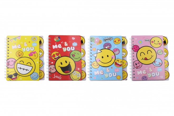 Smile Emoji Spiral Lined Notebook