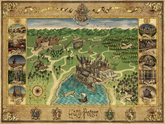 Ravensburger Hogwarts Map Puzzle 1500 Pieces