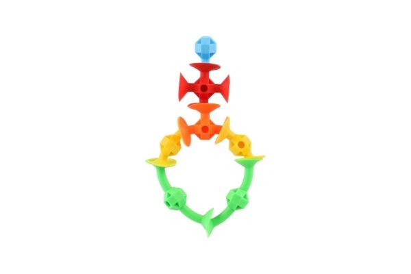 Colorful Silicone Suction Cup Building Set