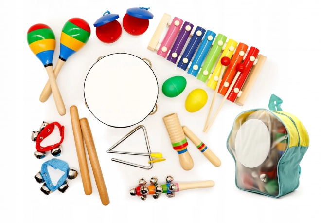 Musical Instrument Set for Children with Backpack