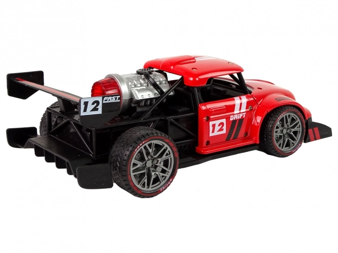 Remote Control Sports Car with Steam Effect - Red