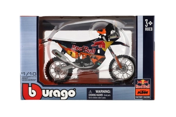 Bburago Red Bull KTM Rally Dakar Motorcycle Model